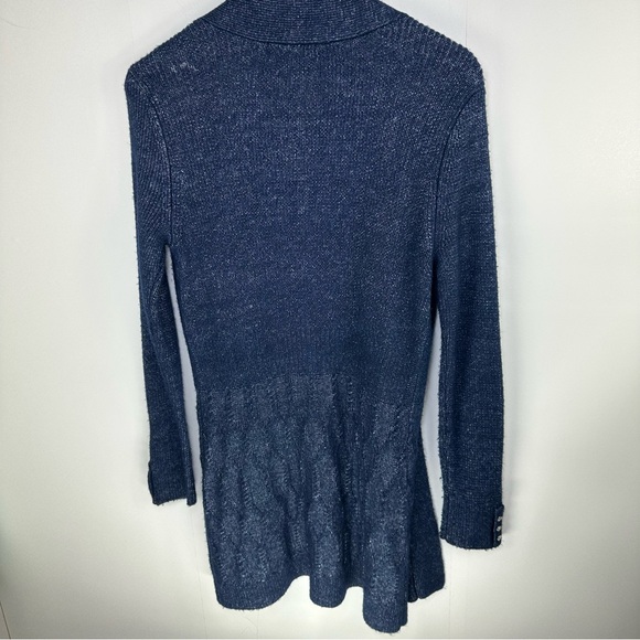 White House Black Market cardigan Blue size small Long Cardigan Wool Blend - Picture 14 of 14